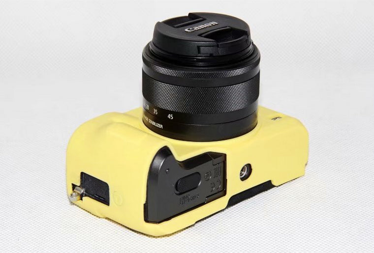 Flexible Silicone Protector Cover Case for Canon EOS M6 - Yellow