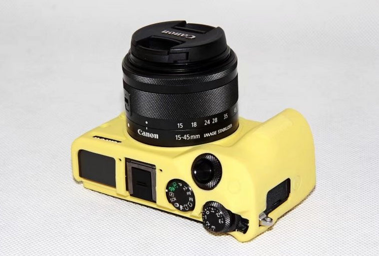 Flexible Silicone Protector Cover Case for Canon EOS M6 - Yellow