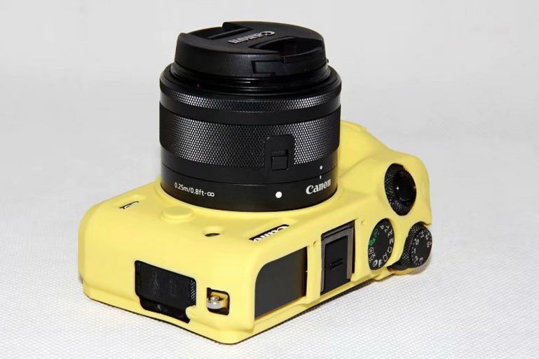 Flexible Silicone Protector Cover Case for Canon EOS M6 - Yellow