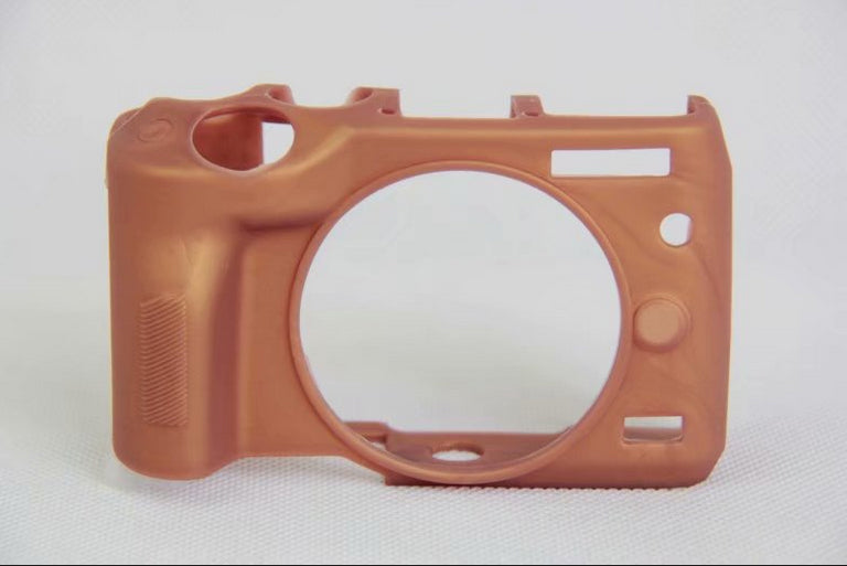 Soft Silicone Camera Case Protective Cover for Canon EOS M6 - Coffee