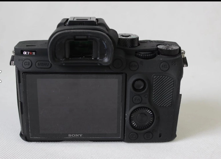 Soft Silicone Protective Case for Sony Alpha A7RIII A7R3 Camera - Black