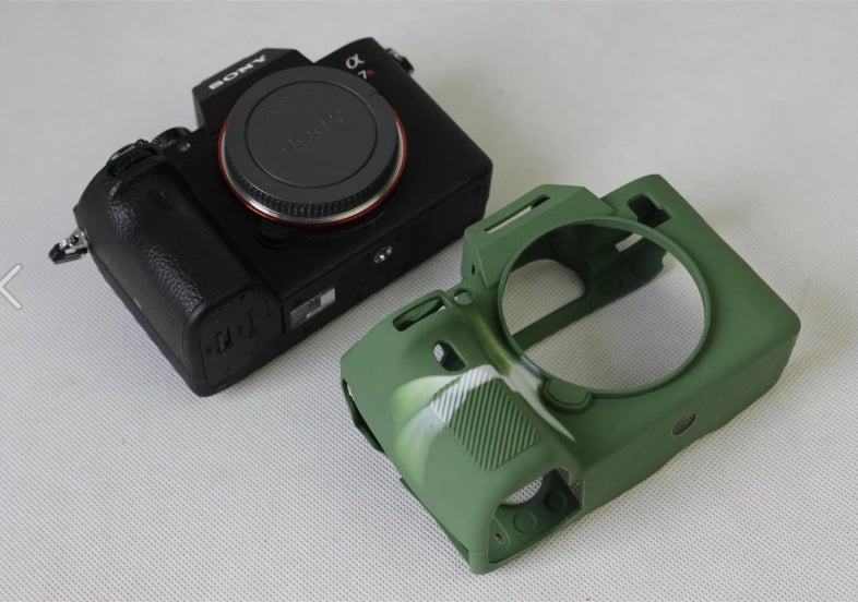 Soft Silicone Protection Cover for Sony Alpha A7RIII A7R3 Camera - Green