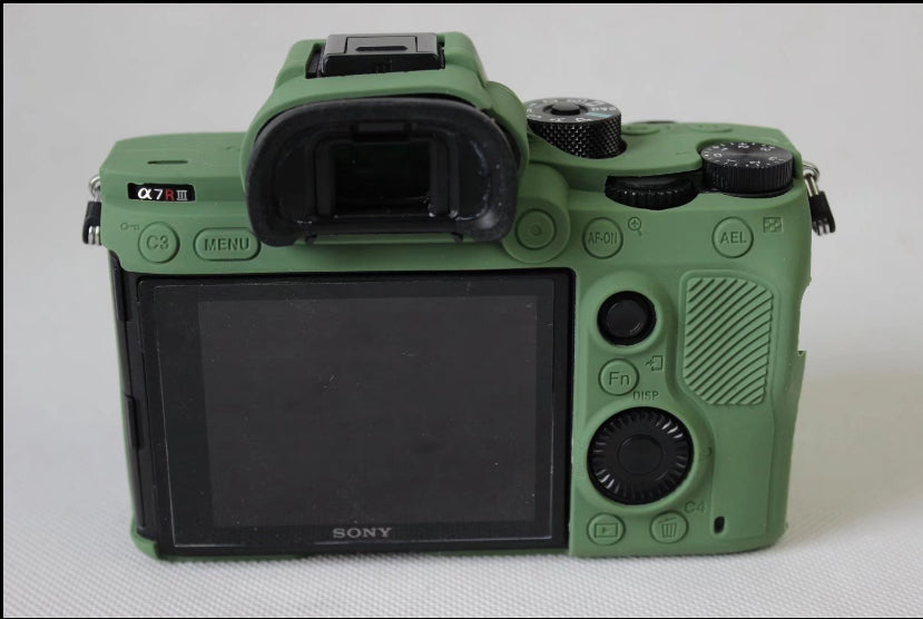 Soft Silicone Protection Cover for Sony Alpha A7RIII A7R3 Camera - Green