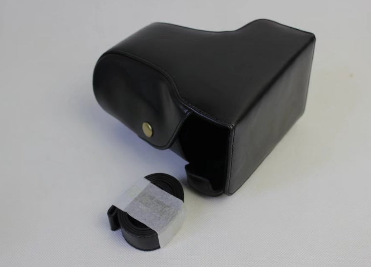 PU Leather Protection Case Bag with Strap for Fujifilm X-E3 Camera - Black