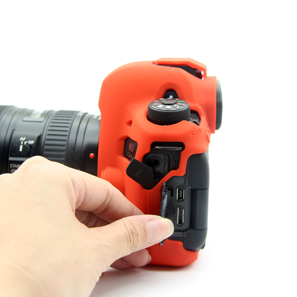 Soft Silicone Protective Case for Canon EOS 6D Mark II - Red