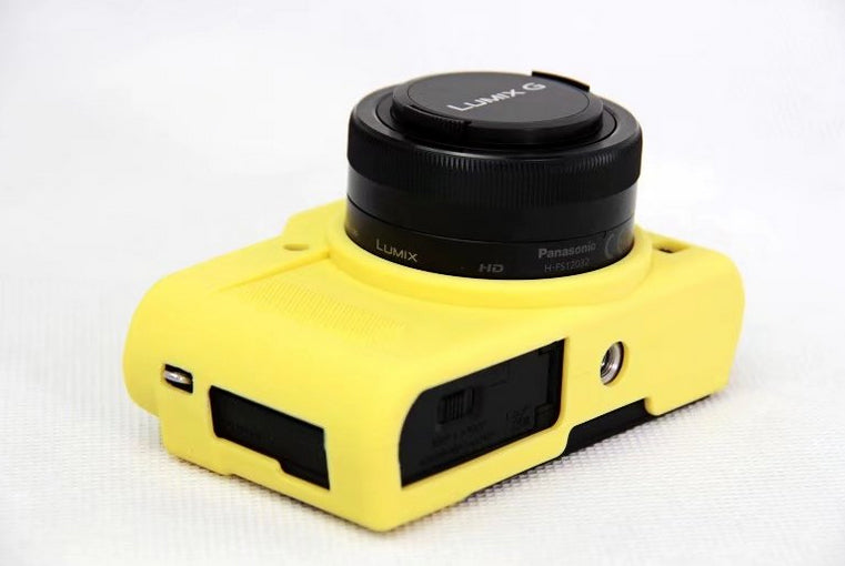Silicone Soft Protective Case Accessory for Panasonic DC-GF9KGK/Lumix DMC-GF9 - Yellow