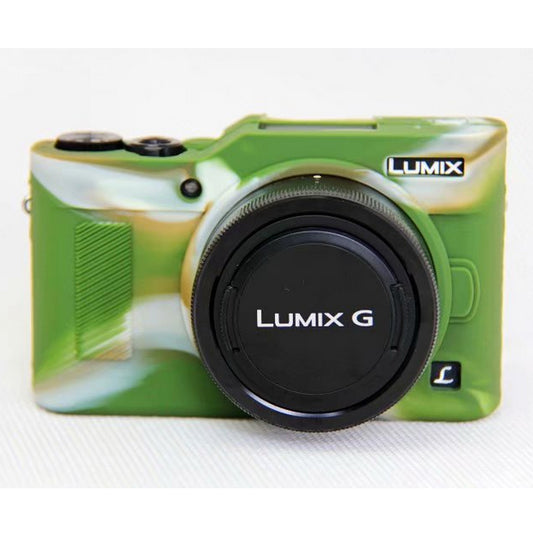Uniqkart for Panasonic DC-GF9KGK/Lumix DMC-GF9 Silicone Soft Case Protection Cover - Camouflage