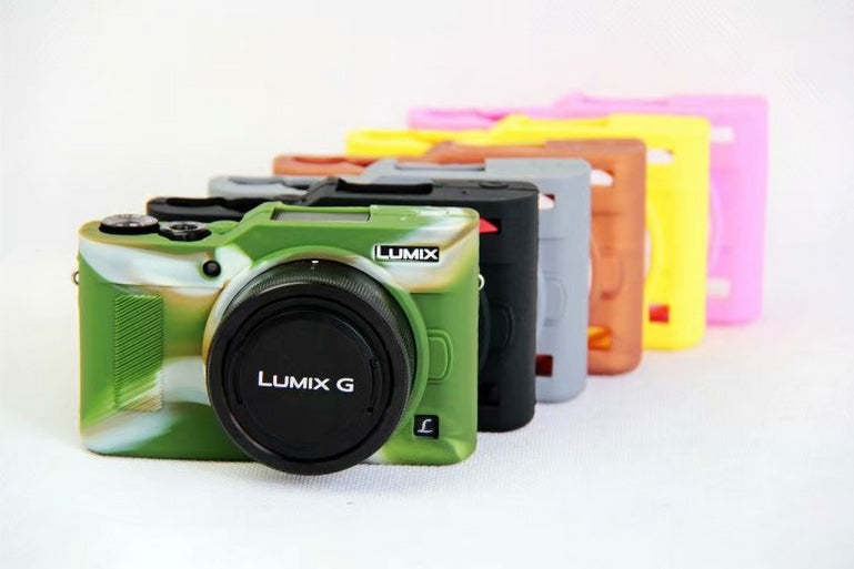 Uniqkart for Panasonic DC-GF9KGK/Lumix DMC-GF9 Silicone Soft Case Protection Cover - Camouflage