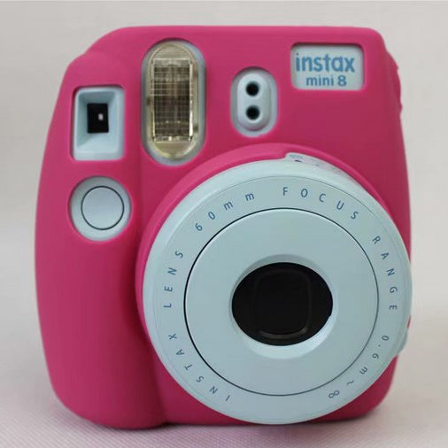 Soft Silicone Protective Skin Cover for FUJIFILM Instax Mini 8 - Rose