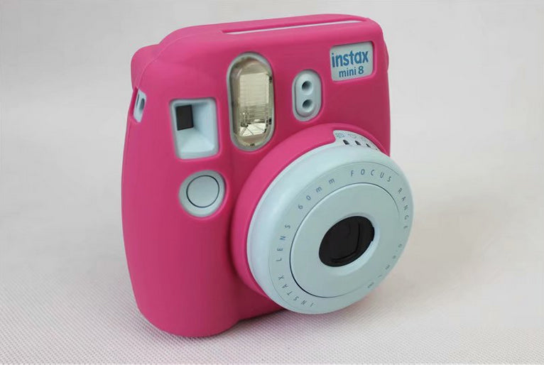 Soft Silicone Protective Skin Cover for FUJIFILM Instax Mini 8 - Rose