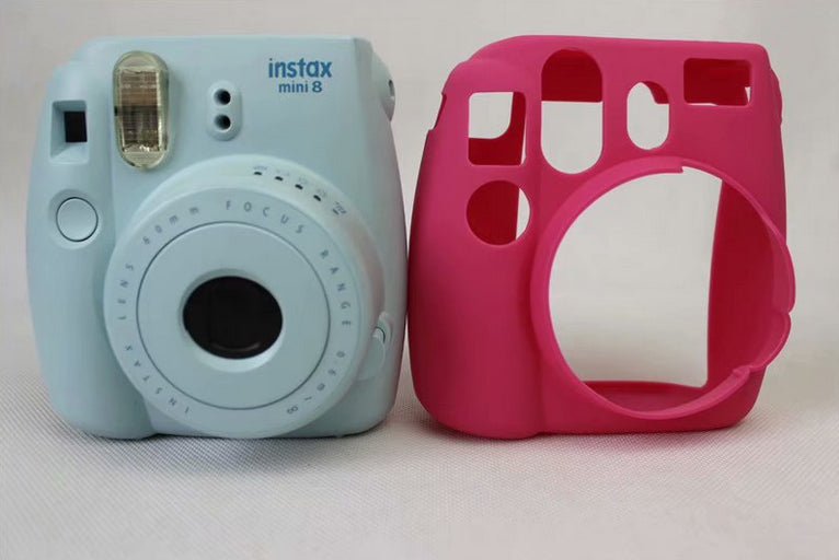 Soft Silicone Protective Skin Cover for FUJIFILM Instax Mini 8 - Rose