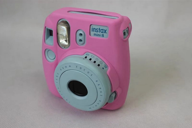 Silicone Flexible Protective Skin Case for FUJIFILM Instax Mini 8 - Pink