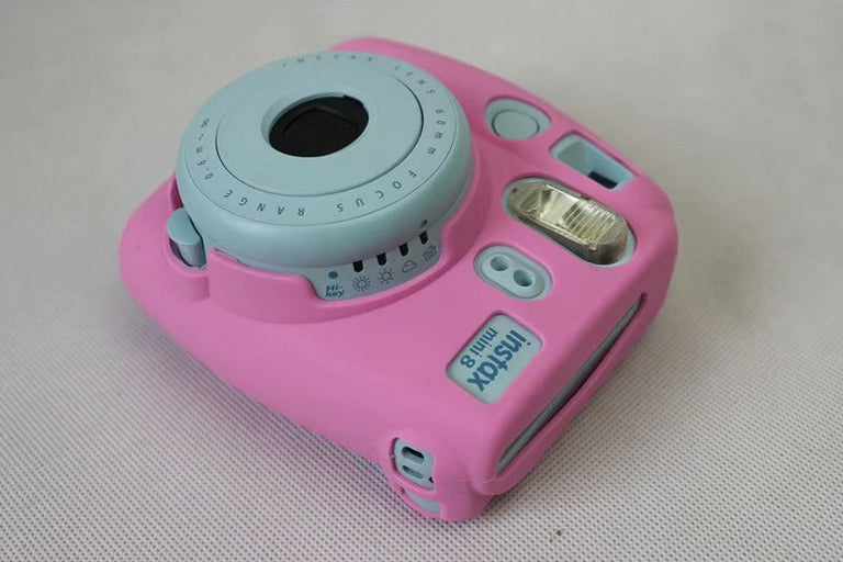Silicone Flexible Protective Skin Case for FUJIFILM Instax Mini 8 - Pink