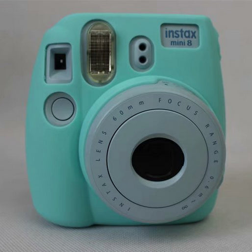 Silicone Case Protection Soft Cover for FUJIFILM Instax Mini 8 - Cyan