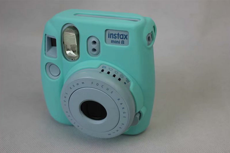 Silicone Case Protection Soft Cover for FUJIFILM Instax Mini 8 - Cyan