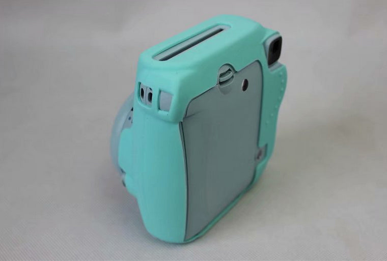 Silicone Case Protection Soft Cover for FUJIFILM Instax Mini 8 - Cyan