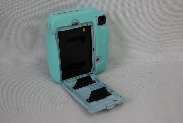 Silicone Case Protection Soft Cover for FUJIFILM Instax Mini 8 - Cyan
