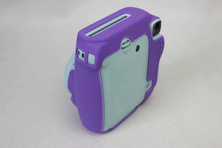 Soft Silicone Protective Case Cover for FUJIFILM Instax Mini 8 - Purple