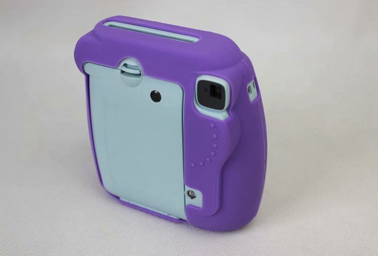 Soft Silicone Protective Case Cover for FUJIFILM Instax Mini 8 - Purple