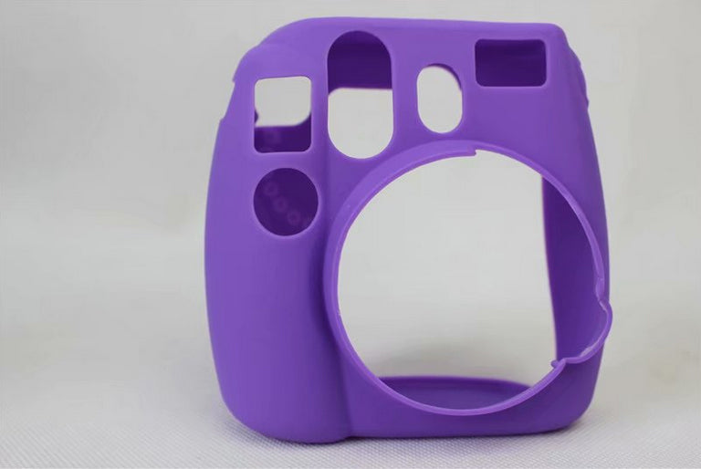 Soft Silicone Protective Case Cover for FUJIFILM Instax Mini 8 - Purple
