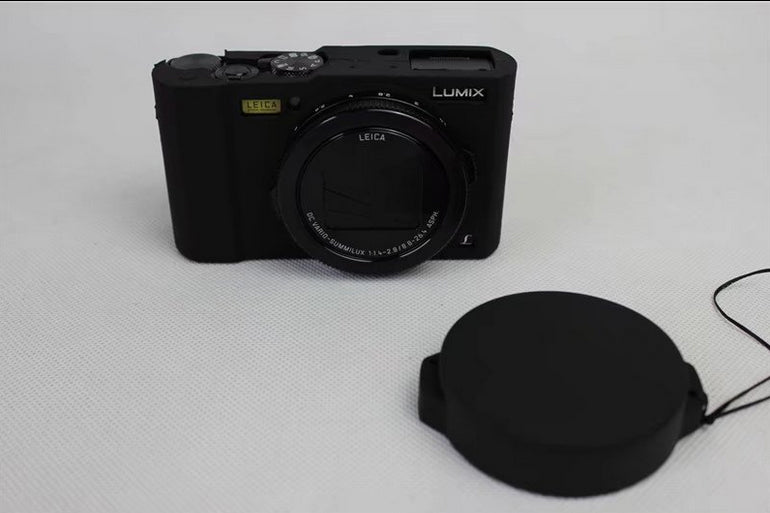 Flexible Silicone Protective Camera Case for Panasonic DMC-LX10 - Black