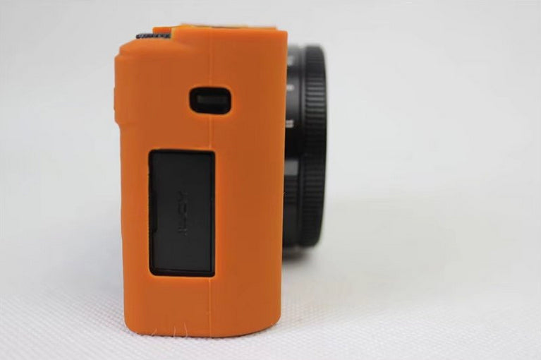 Flexible Silicone Protective Camera Skin Case Cover for Panasonic DMC-LX10 - Brown