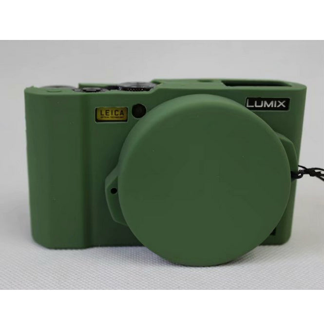 Soft Silicone Camera Protector Shell Case for Panasonic DMC-LX10 - Green