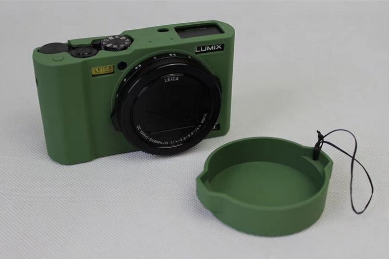 Soft Silicone Camera Protector Shell Case for Panasonic DMC-LX10 - Green