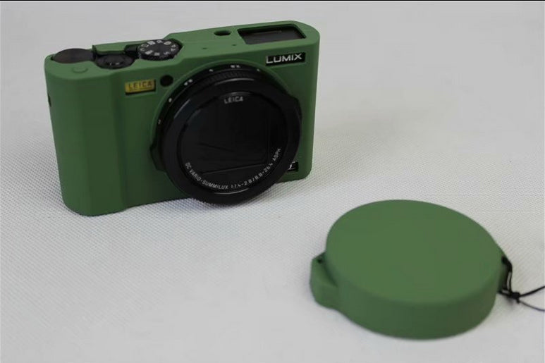 Soft Silicone Camera Protector Shell Case for Panasonic DMC-LX10 - Green