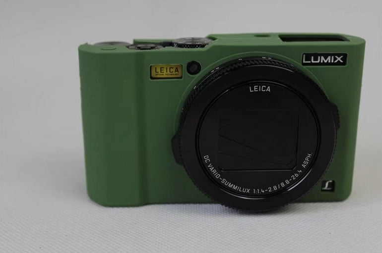 Soft Silicone Camera Protector Shell Case for Panasonic DMC-LX10 - Green