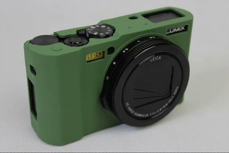 Soft Silicone Camera Protector Shell Case for Panasonic DMC-LX10 - Green
