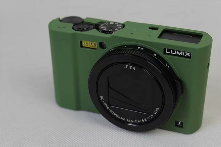 Soft Silicone Camera Protector Shell Case for Panasonic DMC-LX10 - Green