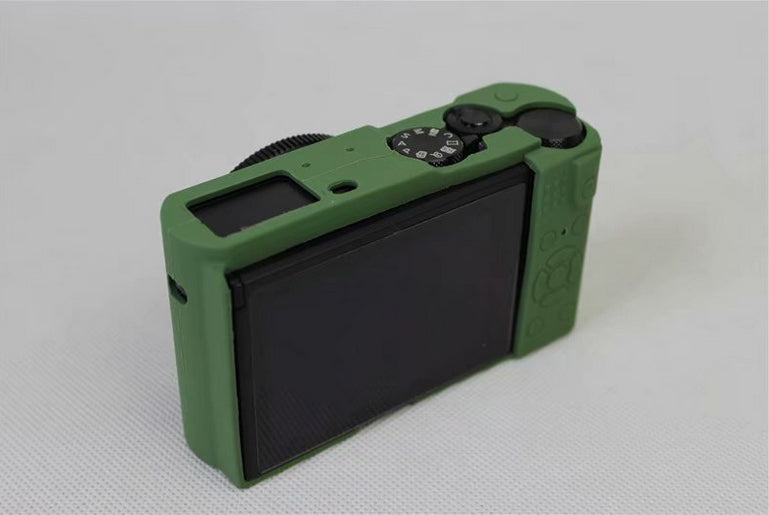 Soft Silicone Camera Protector Shell Case for Panasonic DMC-LX10 - Green