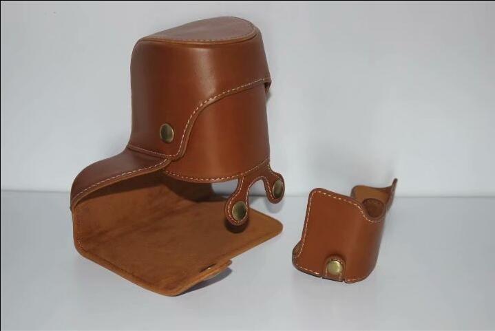 PU Leather Protective Camera Case Cover for SONY ILCE-6000/ILCE-6300/a6000/a6300 18-55mm - Brown