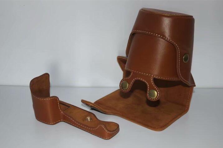 PU Leather Protective Camera Case Cover for SONY ILCE-6000/ILCE-6300/a6000/a6300 18-55mm - Brown