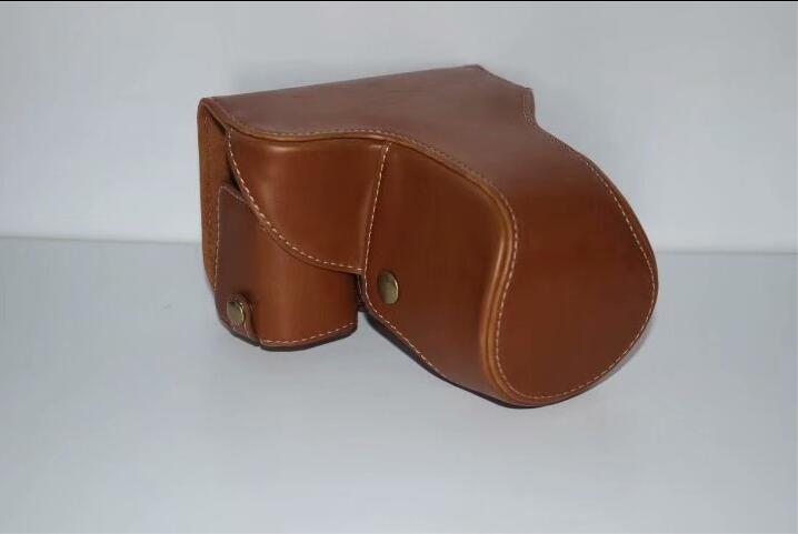 PU Leather Protective Camera Case Cover for SONY ILCE-6000/ILCE-6300/a6000/a6300 18-55mm - Brown
