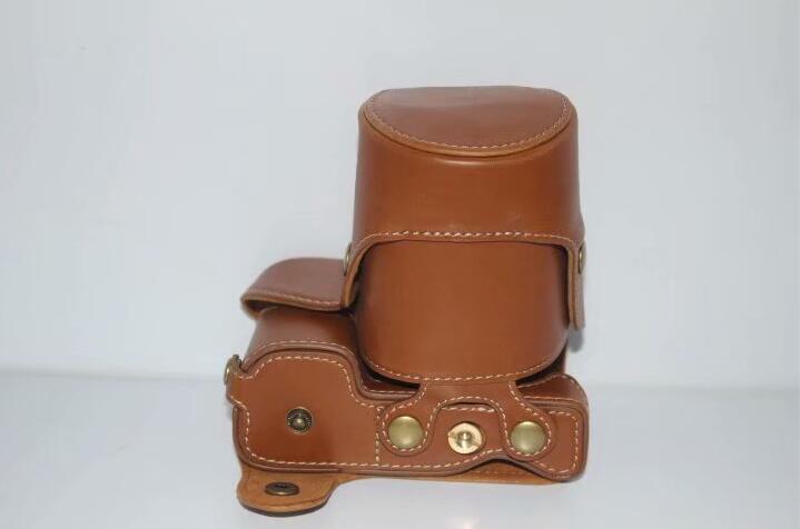PU Leather Protective Camera Case Cover for SONY ILCE-6000/ILCE-6300/a6000/a6300 18-55mm - Brown