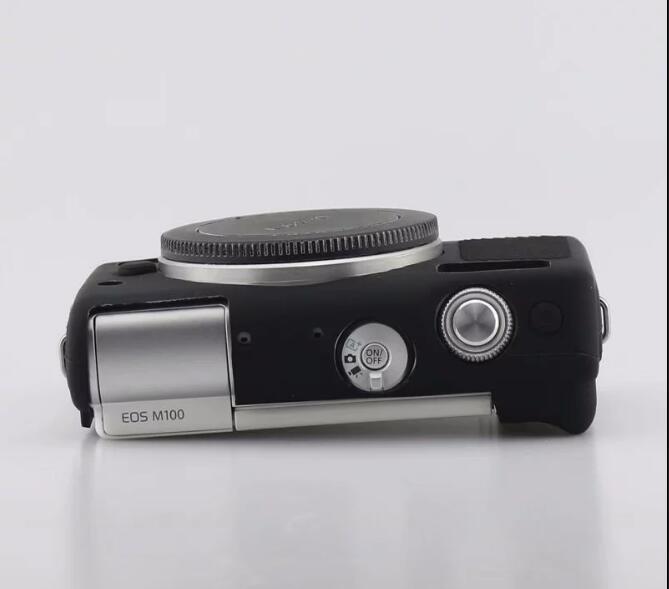 Flexible Silicone Protective Camera Case for Canon EOS M100 - Black