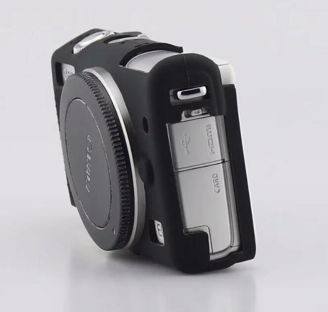 Flexible Silicone Protective Camera Case for Canon EOS M100 - Black