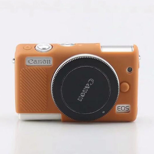 Soft Silicone Protective Camera Cover Shell for Canon EOS M100 - Brown