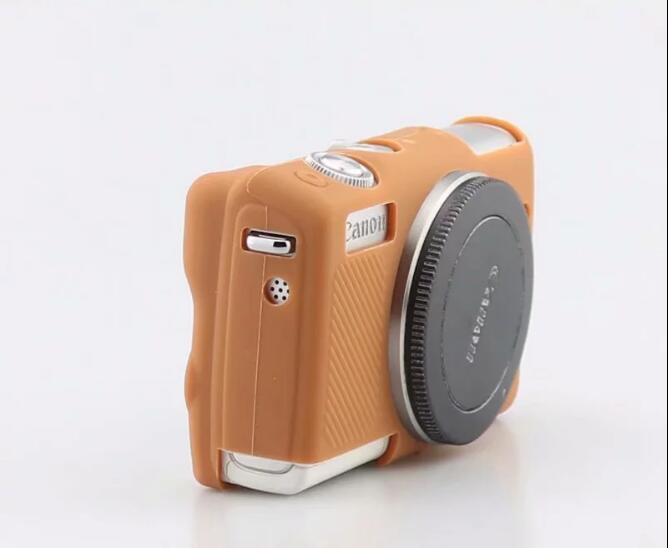 Soft Silicone Protective Camera Cover Shell for Canon EOS M100 - Brown