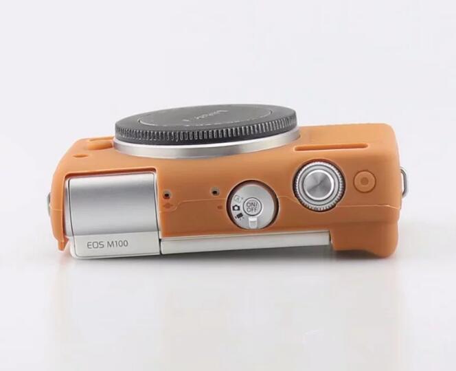 Soft Silicone Protective Camera Cover Shell for Canon EOS M100 - Brown