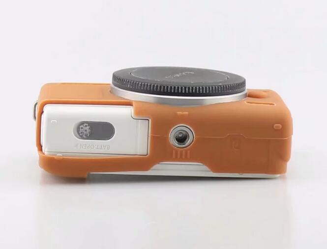 Soft Silicone Protective Camera Cover Shell for Canon EOS M100 - Brown
