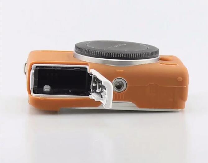 Soft Silicone Protective Camera Cover Shell for Canon EOS M100 - Brown