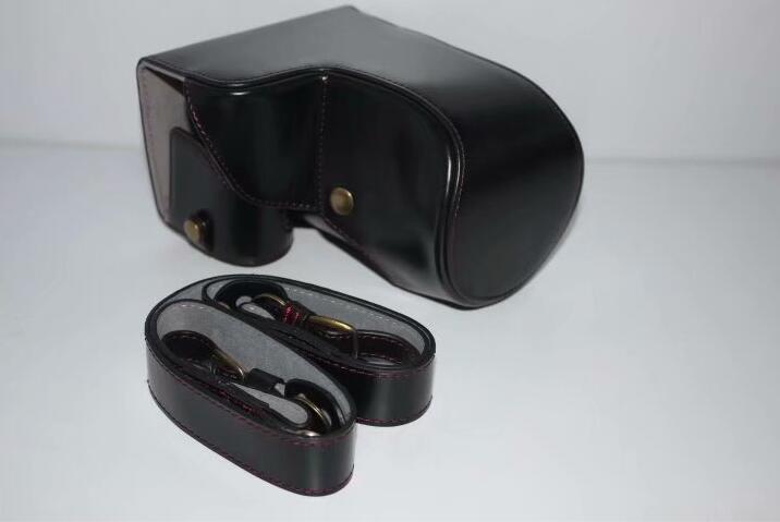 PU Leather Protective Camera Case Bag for SONY ILCE-6500/a6500 (Long-focus Edition) Camera - Black