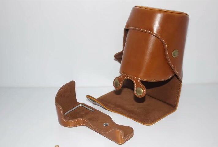 PU Leather Protective Camera Protective Case Bag for SONY ILCE-6500/a6500 (Long-focus Edition) Camera - Brown
