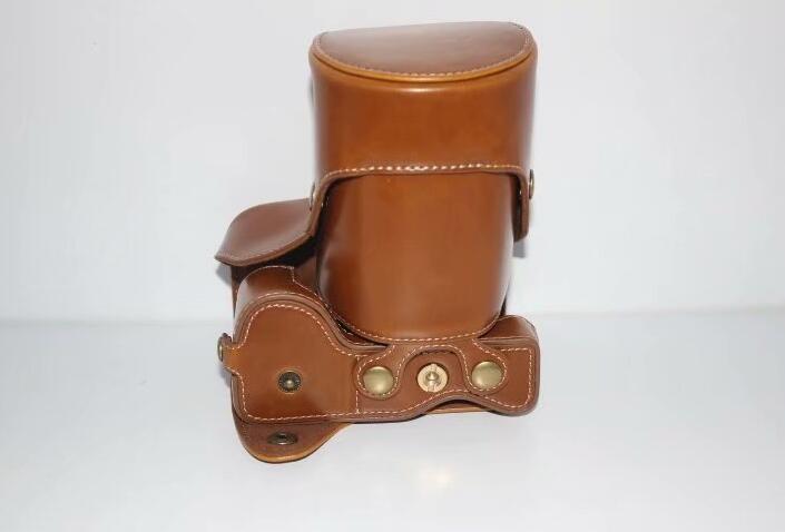 PU Leather Protective Camera Protective Case Bag for SONY ILCE-6500/a6500 (Long-focus Edition) Camera - Brown