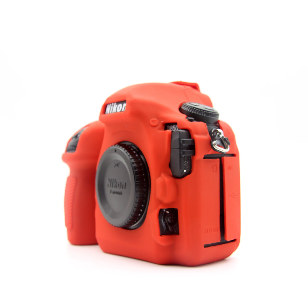Soft Silicone Protective Shell Cover for Nikon D850 Digital SLR Camera - Red
