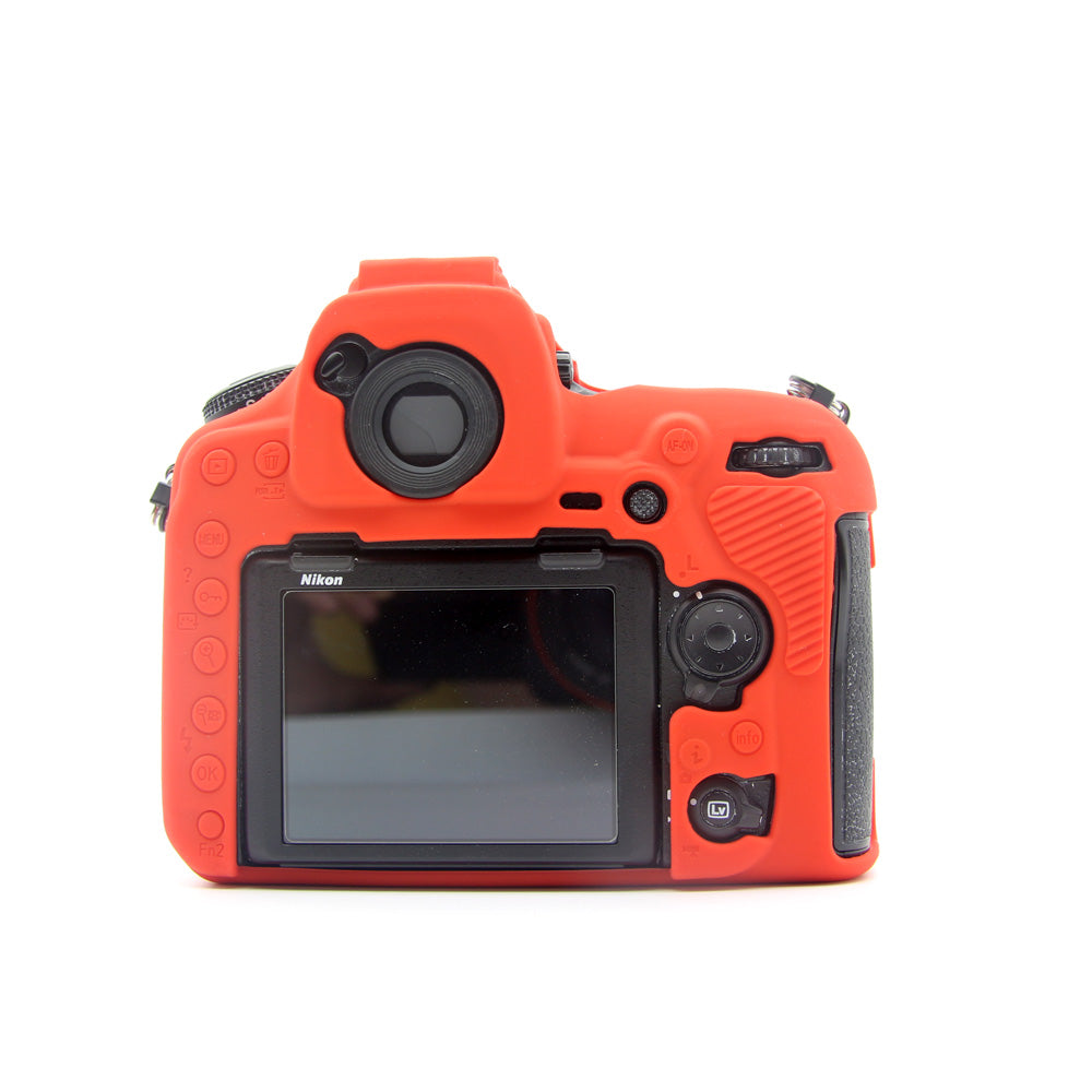 Soft Silicone Protective Shell Cover for Nikon D850 Digital SLR Camera - Red