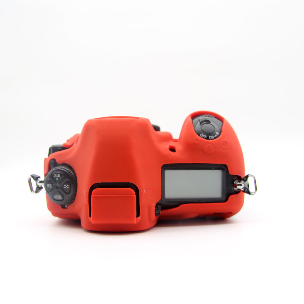 Soft Silicone Protective Shell Cover for Nikon D850 Digital SLR Camera - Red